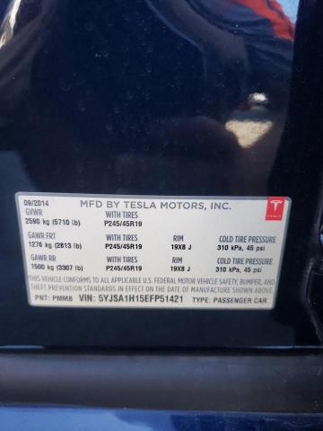 Photo 10 from auction – 2014 TESLA MODEL S with VIN 5YJSA1H15EFP51421