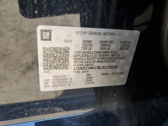 Photo 10 from auction – 2020 CHEVROLET SUBURBAN C with VIN 1GNSCHKC6LR173020