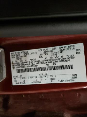 Photo 10 from auction – 2014 FORD ESCAPE S with VIN 1FMCU0F74EUA93431