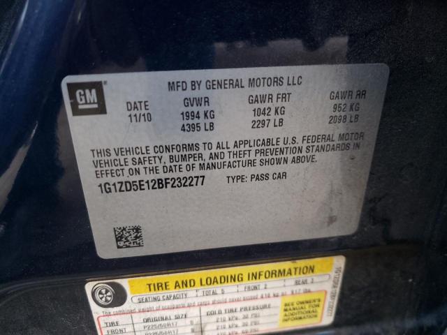 Photo 10 from auction – 2011 CHEVROLET MALIBU 2LT with VIN 1G1ZD5E12BF232277