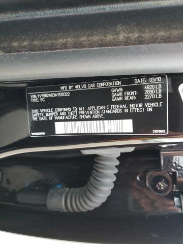 Photo 10 from auction – 2010 VOLVO S80 3.2 with VIN YV1982AR3A1130322