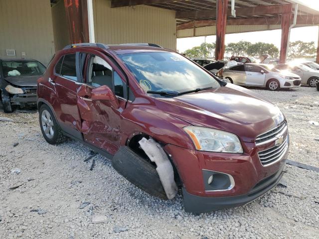 CHEVROLET TRAX LTZ 2016 with VIN 3GNCJMSB2GL168873 - Photo from auction