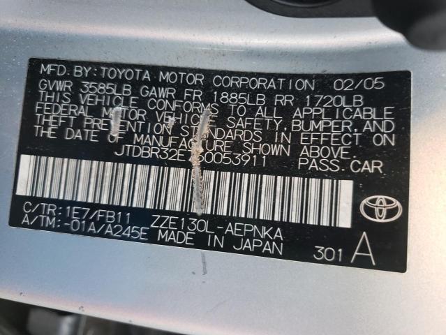 صورة رقم 10 من المزاد - 2005 TOYOTA COROLLA CE مع VIN JTDBR32E750053911