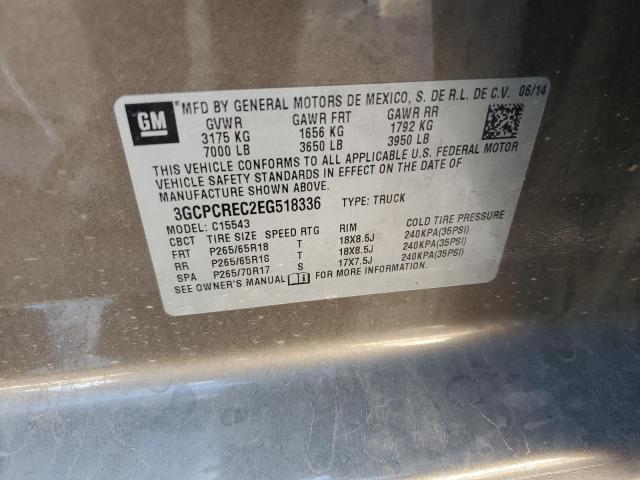 Photo 10 from auction – 2014 CHEVROLET SILVERADO with VIN 3GCPCREC2EG518336