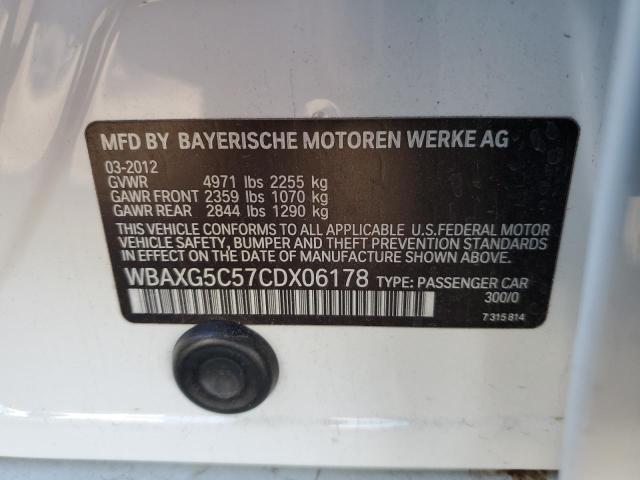 Photo 10 from auction – 2012 BMW 528 I with VIN WBAXG5C57CDX06178