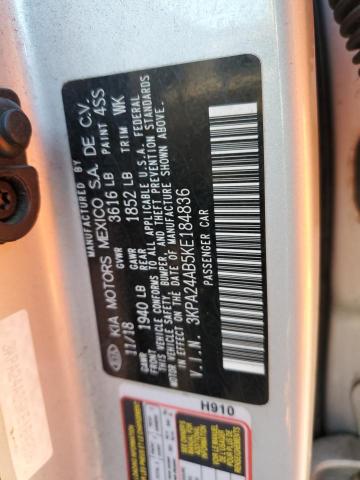 Photo 10 from auction – 2019 KIA RIO with VIN 3KPA24AB5KE184836
