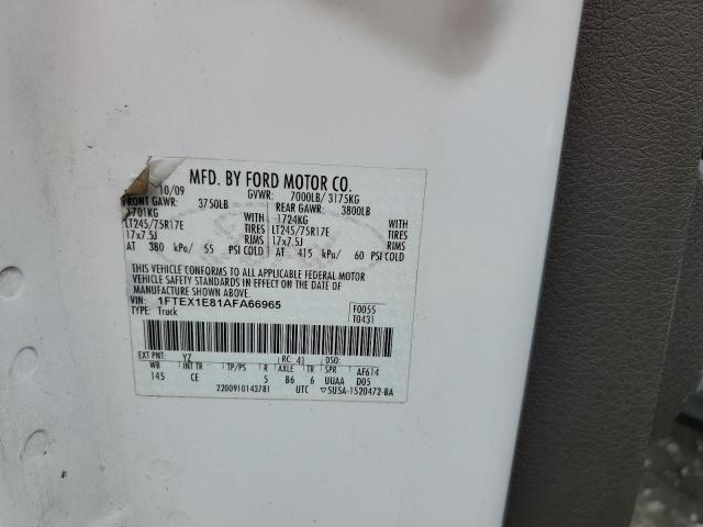 Photo 10 from auction – 2010 FORD F150 SUPER with VIN 1FTEX1E81AFA66965
