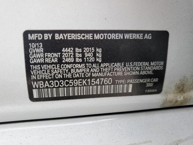 Photo 10 from auction – 2014 BMW 328 D with VIN WBA3D3C59EK154760