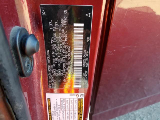 Photo 10 from auction – 2011 TOYOTA 4RUNNER SR with VIN JTEBU5JR3B5057172