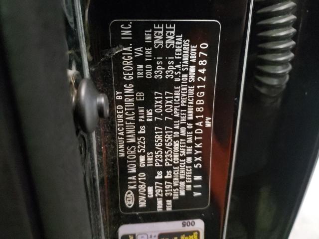 Photo 10 from auction – 2011 KIA SORENTO BA with VIN 5XYKTDA18BG124870