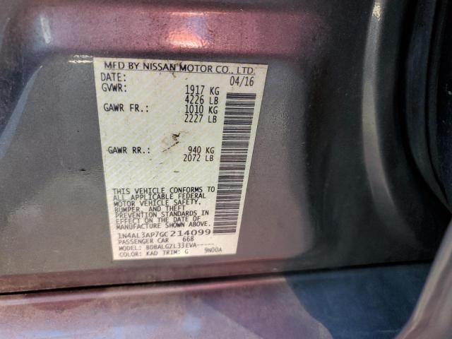 Photo 10 from auction – 2016 NISSAN ALTIMA 2.5 with VIN 1N4AL3AP7GC214099