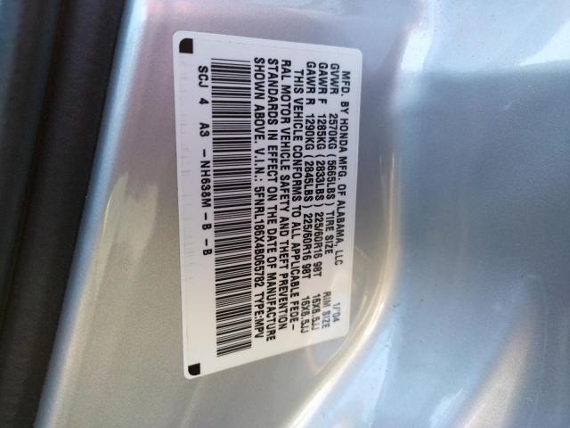 Photo 10 from auction – 2004 HONDA ODYSSEY EX with VIN 5FNRL186X4B065782