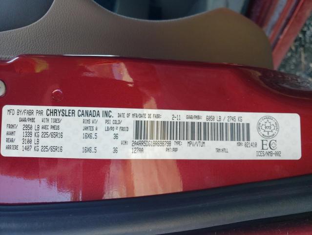 Photo 10 from auction – 2011 CHRYSLER TOWN & COU with VIN 2A4RR5DG1BR698798