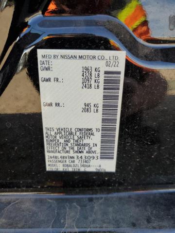 Photo 10 from auction – 2022 NISSAN ALTIMA S with VIN 1N4BL4BV3NN343093