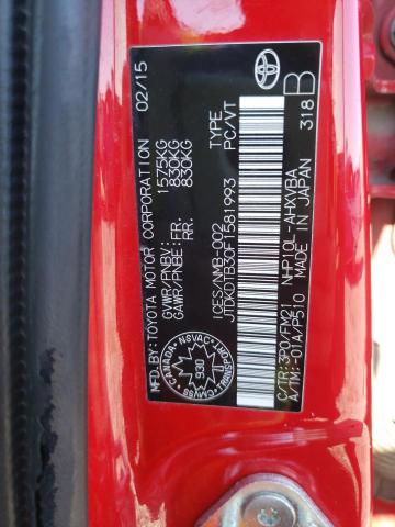 Photo 10 from auction – 2015 TOYOTA PRIUS C with VIN JTDKDTB30F1581993