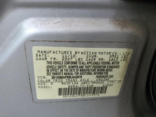 Photo 10 from auction – 2011 NISSAN SENTRA 2.0 with VIN 3N1AB6AP8BL643976