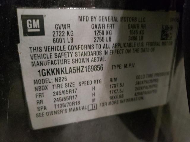 Photo 10 from auction – 2017 GMC ACADIA SLE with VIN 1GKKNKLA5HZ169856