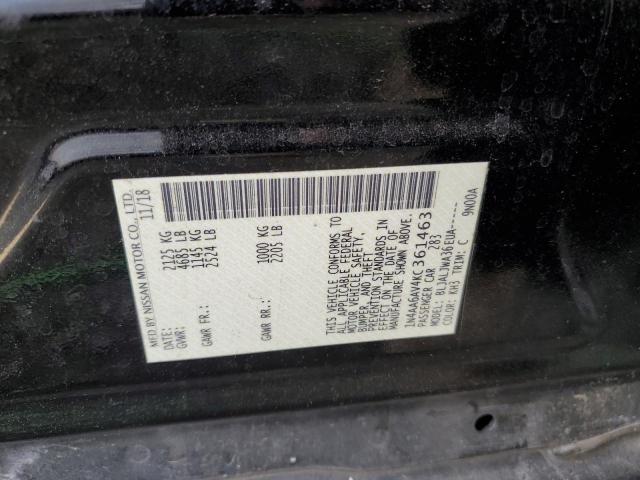 Photo 10 from auction – 2019 NISSAN MAXIMA S with VIN 1N4AA6AV4KC361463
