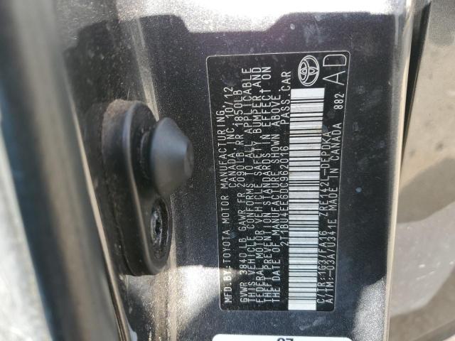 Photo 10 from auction – 2013 TOYOTA COROLLA BA with VIN 2T1BU4EE6DC962016