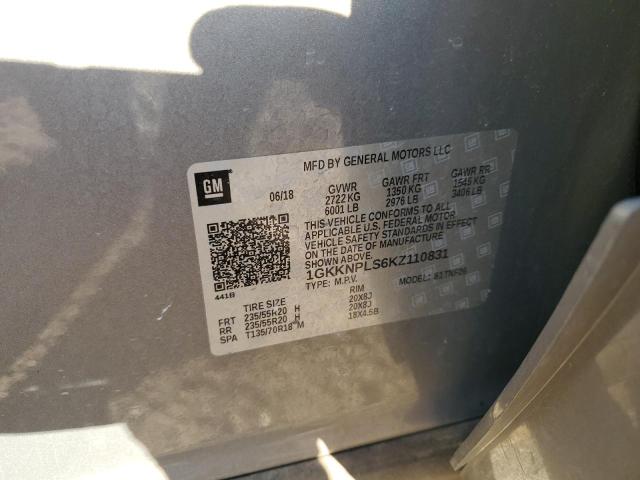 Photo 10 from auction – 2019 GMC ACADIA DEN with VIN 1GKKNPLS6KZ110831