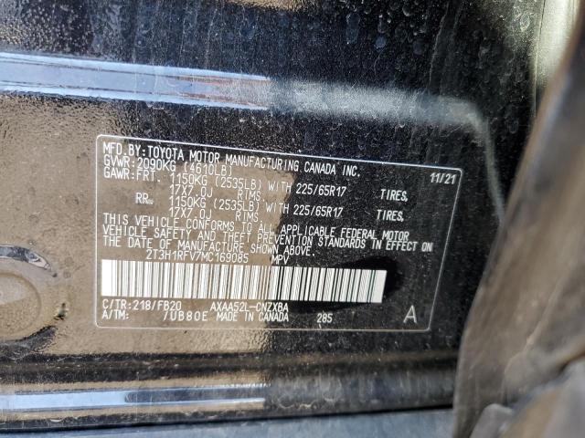 Photo 10 from auction – 2021 TOYOTA RAV4 LE with VIN 2T3H1RFV7MC169085