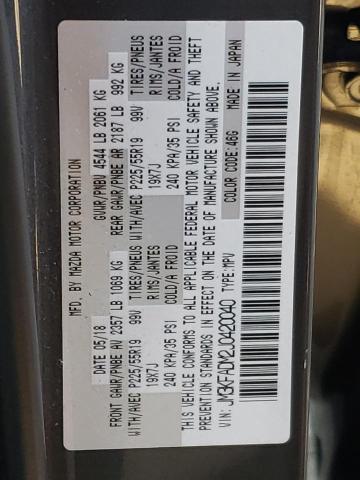 Photo 10 from auction – 2018 MAZDA CX-5 GRAND with VIN JM3KFADM2J0420040