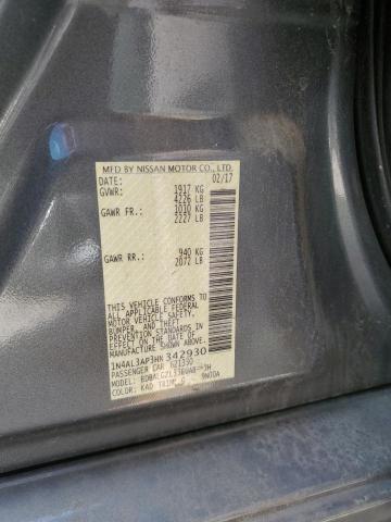 Photo 10 from auction – 2017 NISSAN ALTIMA 2.5 with VIN 1N4AL3AP3HN342930