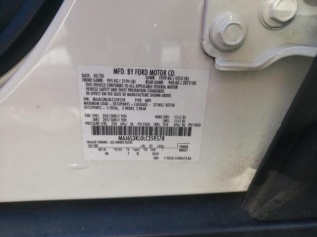 Photo 10 from auction – 2020 FORD ECOSPORT T with VIN MAJ6S3KL0LC359578