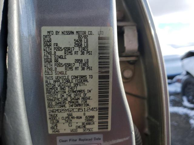صورة رقم 10 من المزاد - 2002 NISSAN FRONTIER C مع VIN 1N6MD29Y62C351245