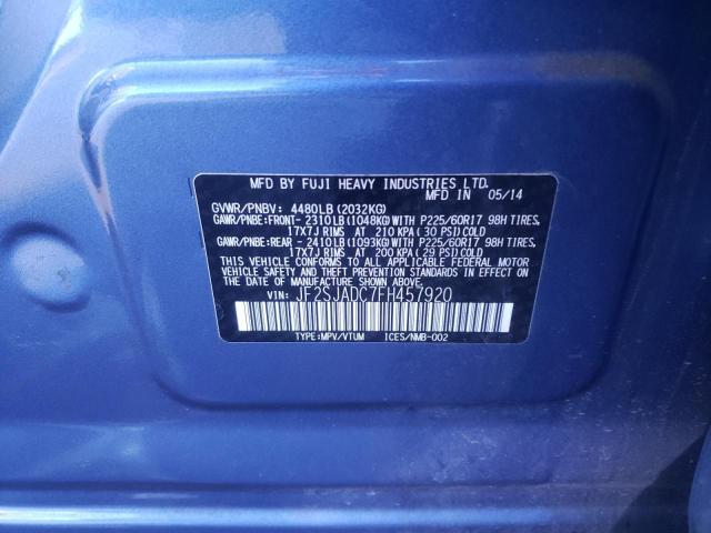 Photo 10 from auction – 2015 SUBARU FORESTER 2 with VIN JF2SJADC7FH457920