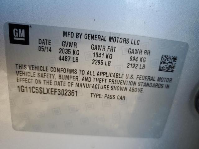 Photo 10 from auction – 2014 CHEVROLET MALIBU 1LT with VIN 1G11C5SLXEF302361
