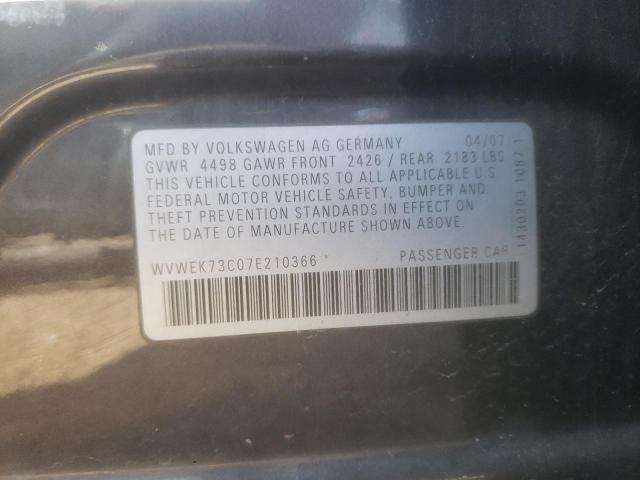 Photo 10 from auction – 2007 VOLKSWAGEN PASSAT 2.0 with VIN WVWEK73C07E210366