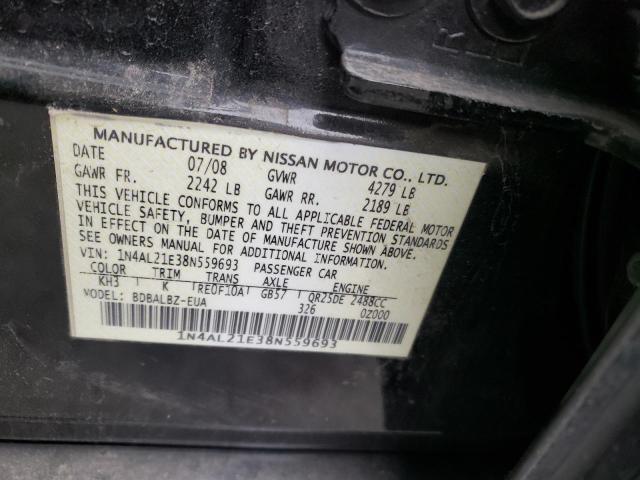 Photo 10 from auction – 2008 NISSAN ALTIMA 2.5 with VIN 1N4AL21E38N559693