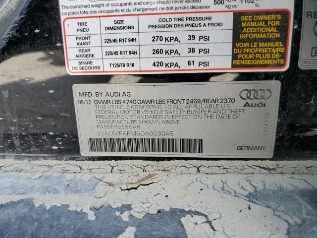 Photo 10 from auction – 2013 AUDI A3 PREMIUM with VIN WAUMFAFM6DA003045