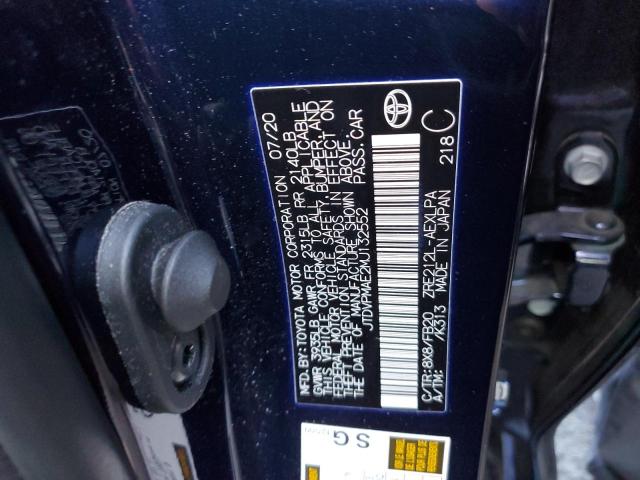 Photo 10 from auction – 2021 TOYOTA COROLLA LE with VIN JTDVPMAE2MJ132552