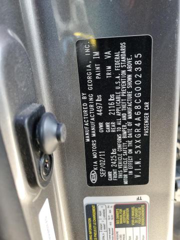Photo 10 from auction – 2012 KIA OPTIMA SX with VIN 5XXGR4A68CG002385