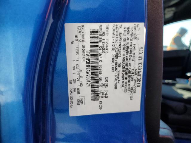 Photo 10 from auction – 2010 FORD FOCUS SE with VIN 1FAHP3FN9AW200124