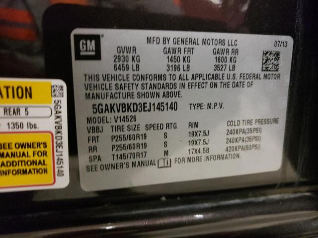 Photo 10 from auction – 2014 BUICK ENCLAVE with VIN 5GAKVBKD3EJ145140