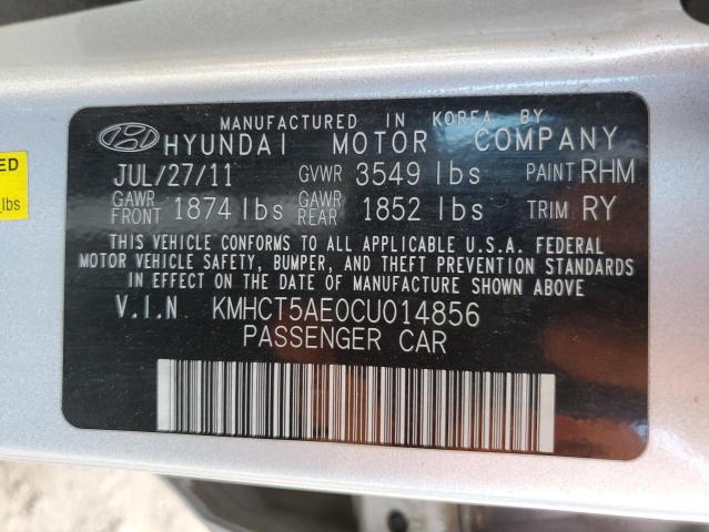 Photo 10 from auction – 2012 HYUNDAI ACCENT GLS with VIN KMHCT5AE0CU014856