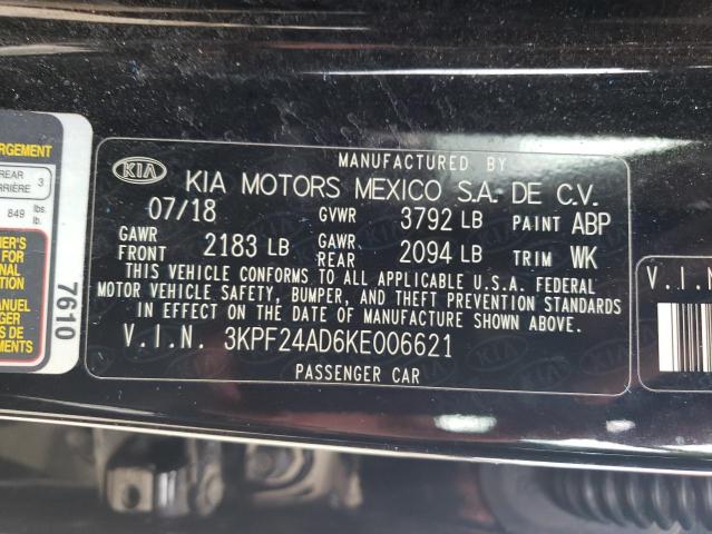 Photo 10 from auction – 2019 KIA FORTE FE with VIN 3KPF24AD6KE006621