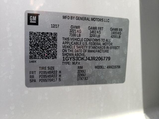 Photo 10 from auction – 2018 CADILLAC ESCALADE P with VIN 1GYS3DKJ4JR206779