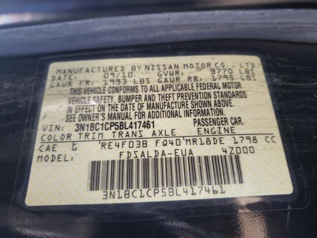 Photo 10 from auction – 2011 NISSAN VERSA S with VIN 3N1BC1CP5BL417461