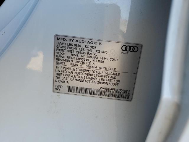 Photo 10 from auction – 2015 AUDI Q7 PRESTIG with VIN WA1DGAFE8FD014052