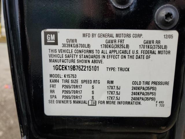 Photo 10 from auction – 2006 CHEVROLET SILVERADO with VIN 1GCEK19B76Z215101