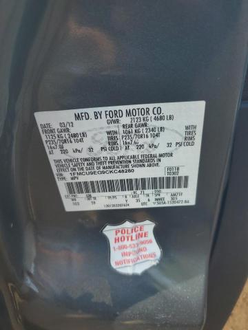 Photo 10 from auction – 2012 FORD ESCAPE LIM with VIN 1FMCU9EG9CKC48280