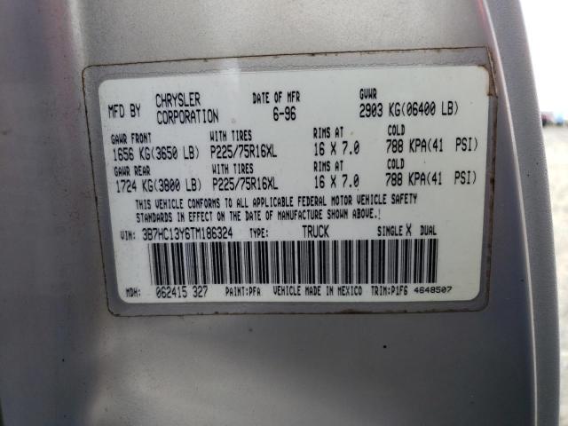 Photo 10 from auction – 1996 DODGE RAM 1500 with VIN 3B7HC13Y6TM186324