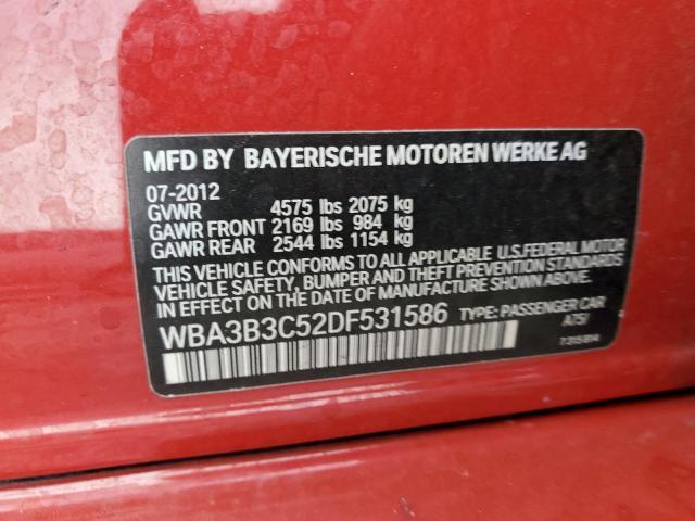 Photo 10 from auction – 2013 BMW 328 XI with VIN WBA3B3C52DF531586