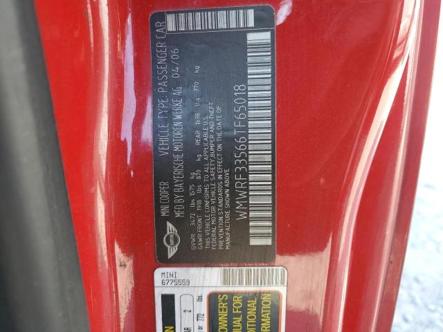 Photo 10 from auction – 2006 MINI COOPER with VIN WMWRF33566TF65018