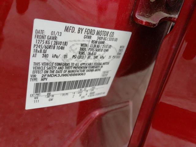 Photo 10 from auction – 2013 FORD EDGE SEL with VIN 2FMDK3J98DBB69063