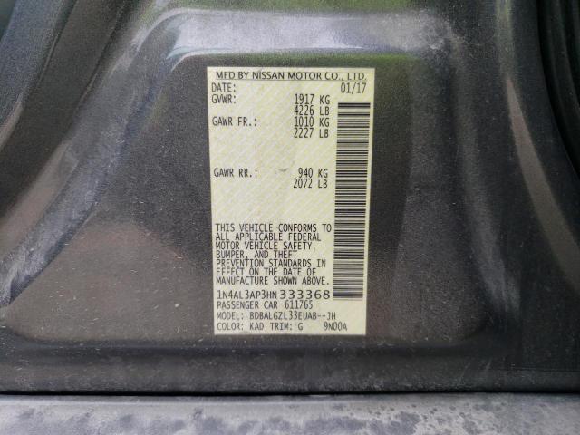 Photo 10 from auction – 2017 NISSAN ALTIMA 2.5 with VIN 1N4AL3AP3HN333368